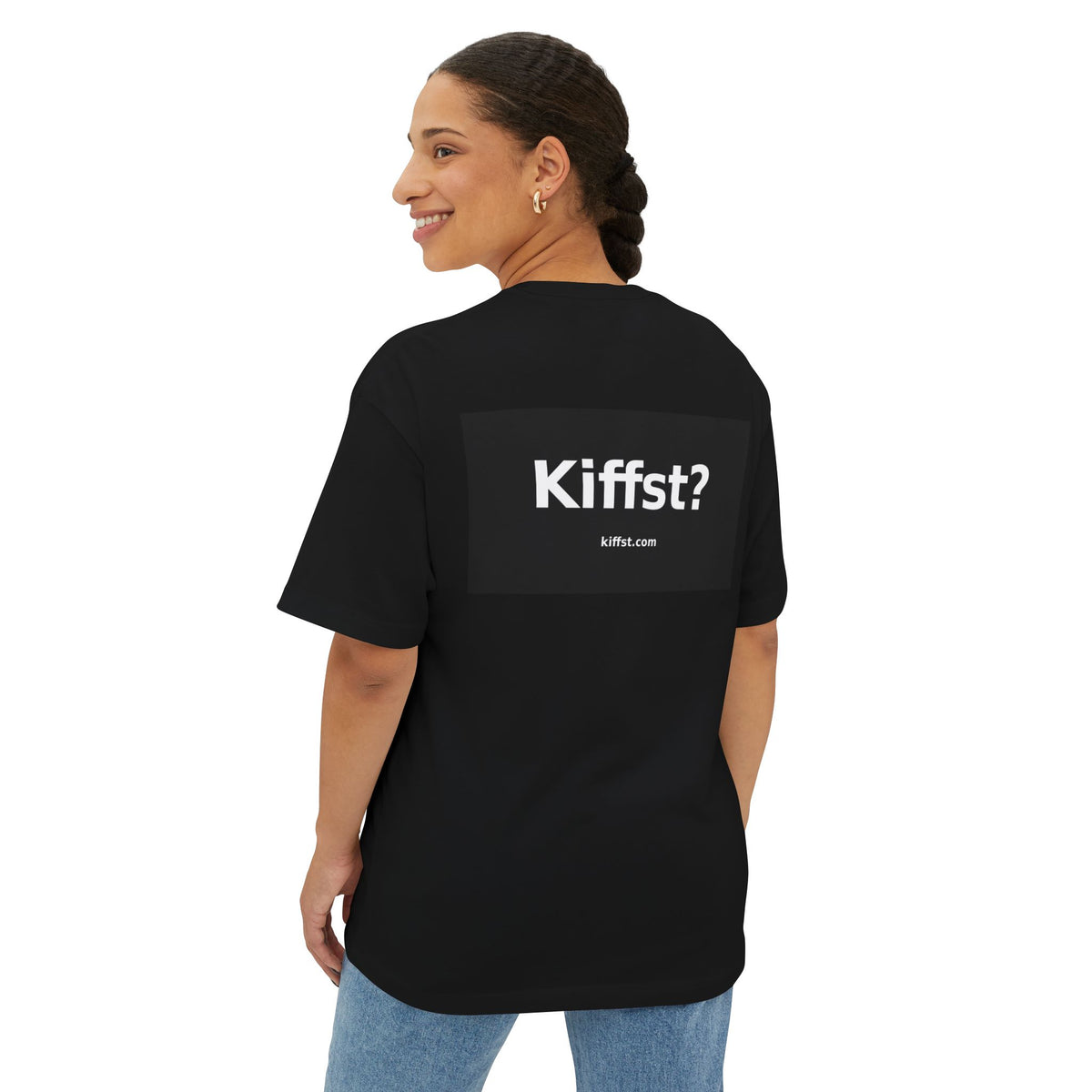 Kiffst Boxy Tee, Black