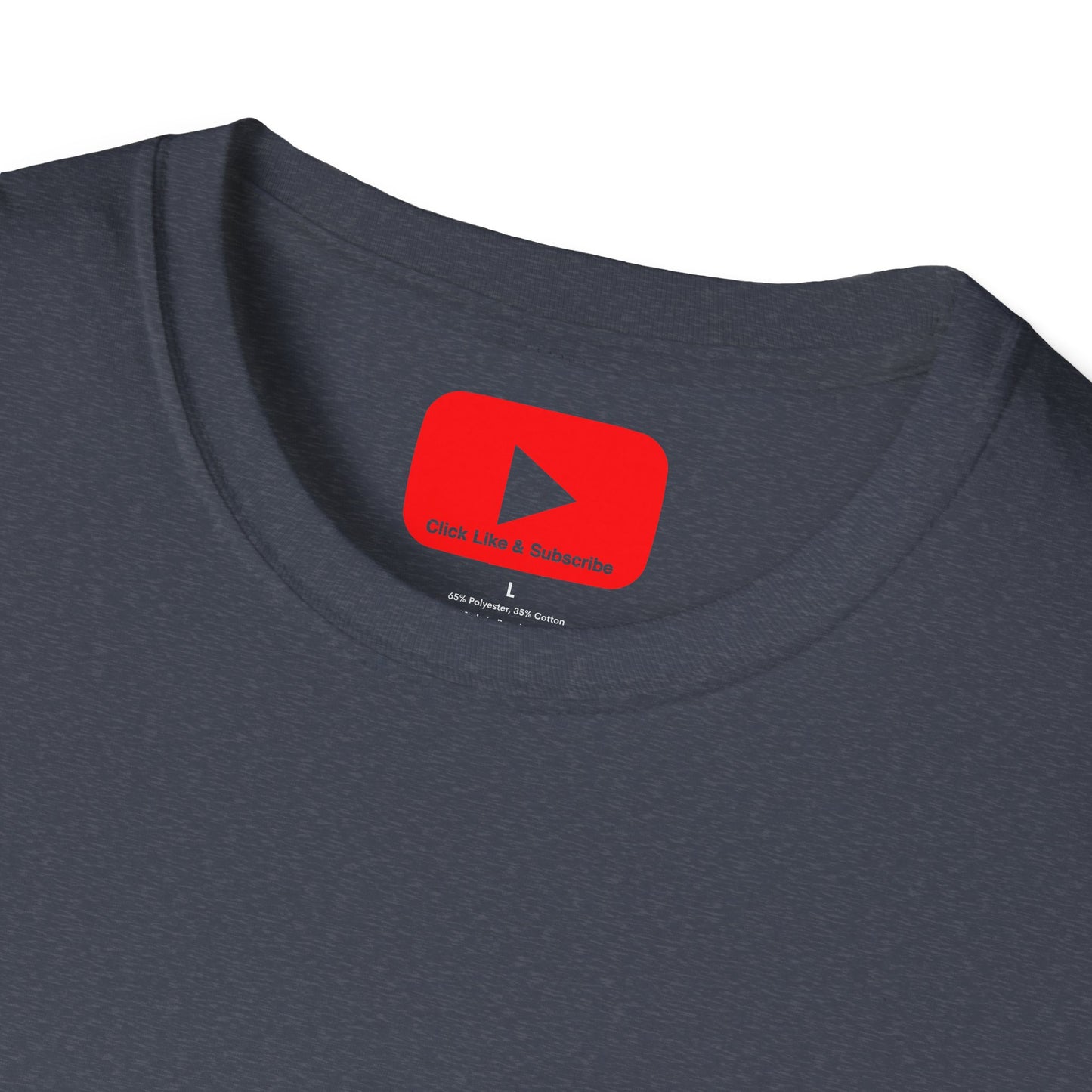 Red Button - Click Like and Subscribe - Unisex T-Shirt