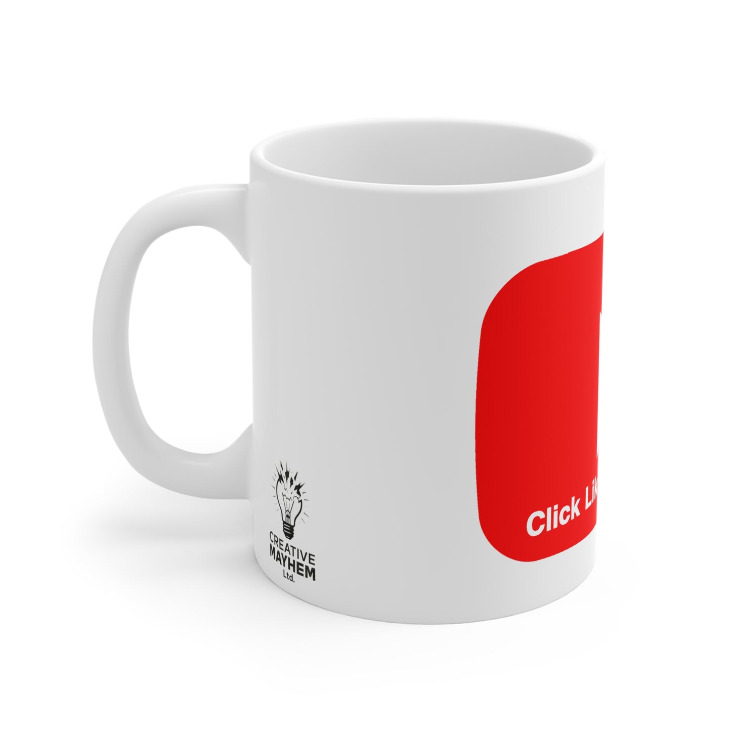 Big Red bar Click Like & Subscribe - Ceramic Mugs (11oz\15oz\20oz)
