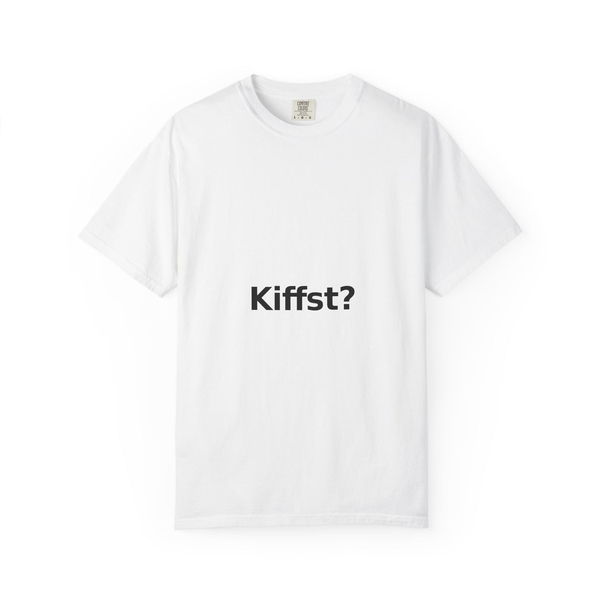 Kiffst Garment-Dyed Tee, Light Center Print