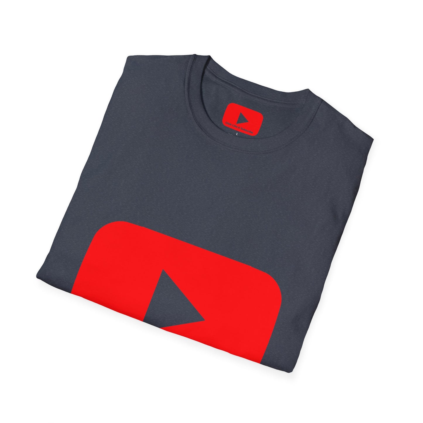 Red Button - Click Like and Subscribe - Unisex T-Shirt