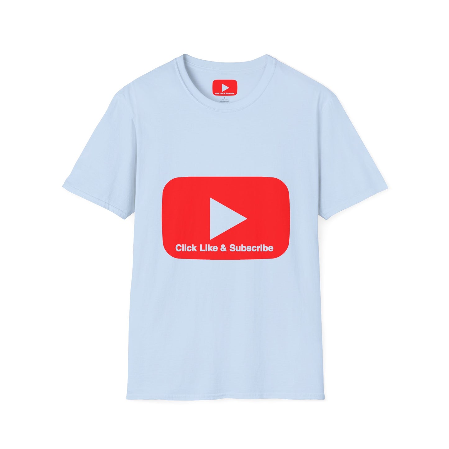 Red Button - Click Like and Subscribe - Unisex T-Shirt