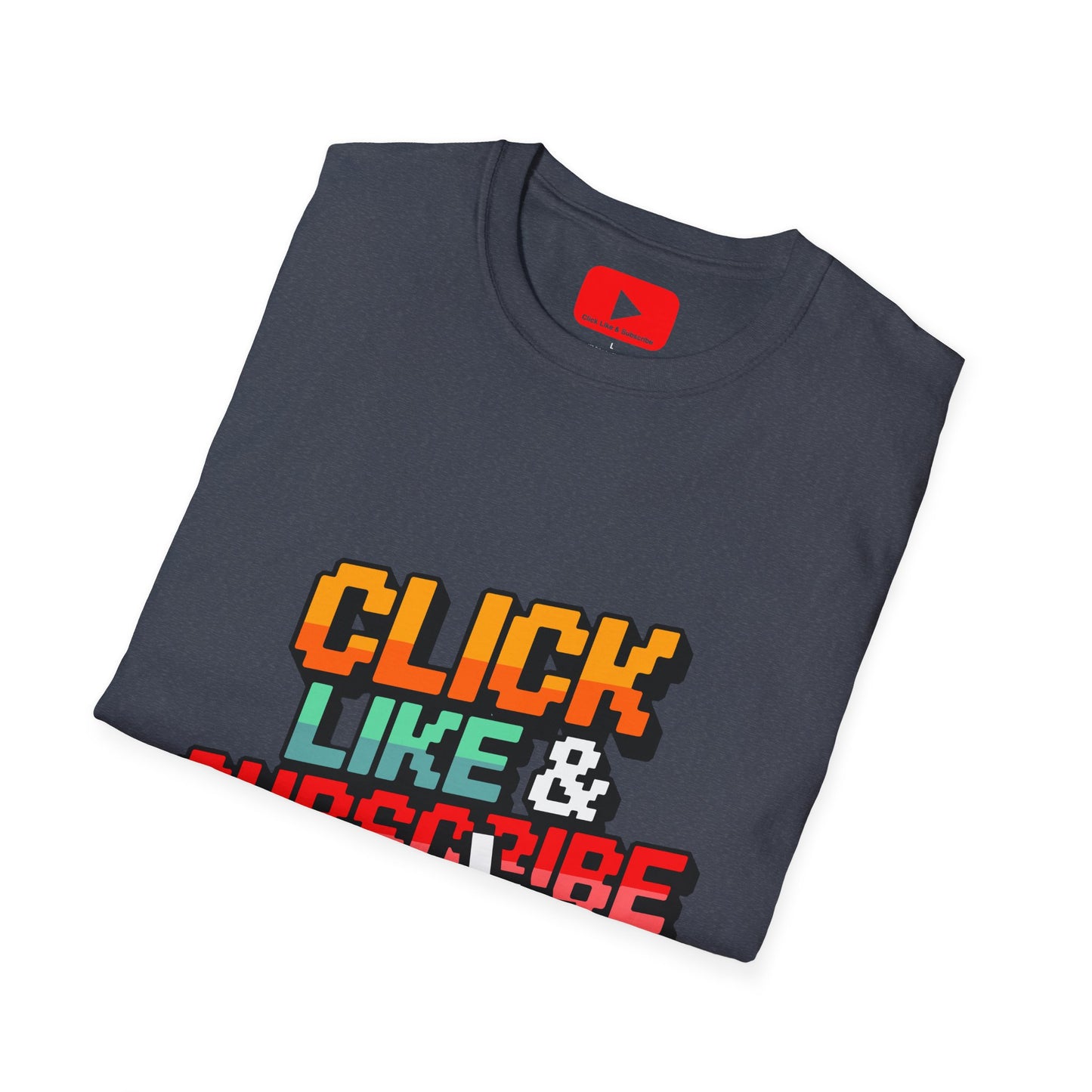 8-Bit - Click Like and Subscribe - Unisex T-Shirt