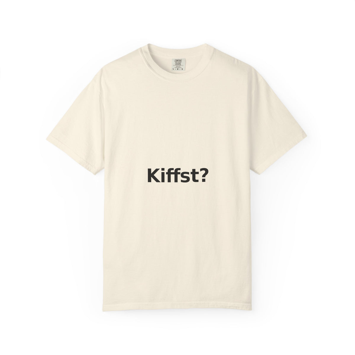 Kiffst Garment-Dyed Tee, Light Center Print
