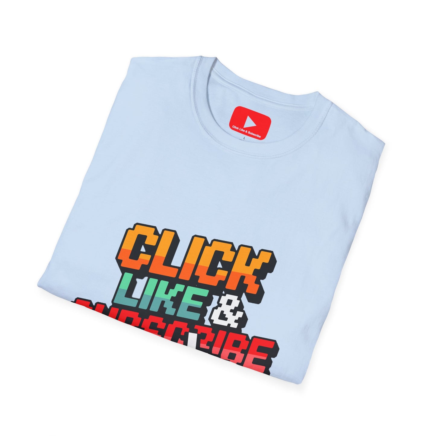 8-Bit - Click Like and Subscribe - Unisex T-Shirt