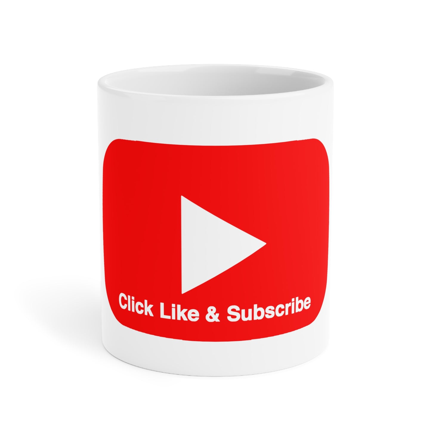 Big Red bar Click Like & Subscribe - Ceramic Mugs (11oz\15oz\20oz)