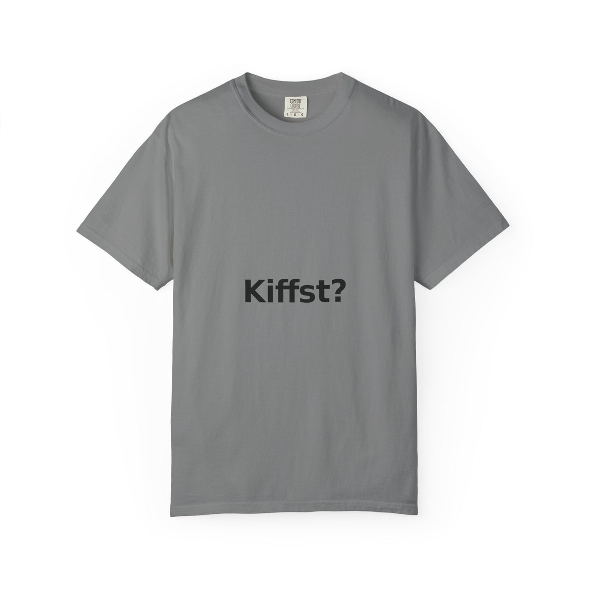 Kiffst Garment-Dyed Tee, Light Center Print