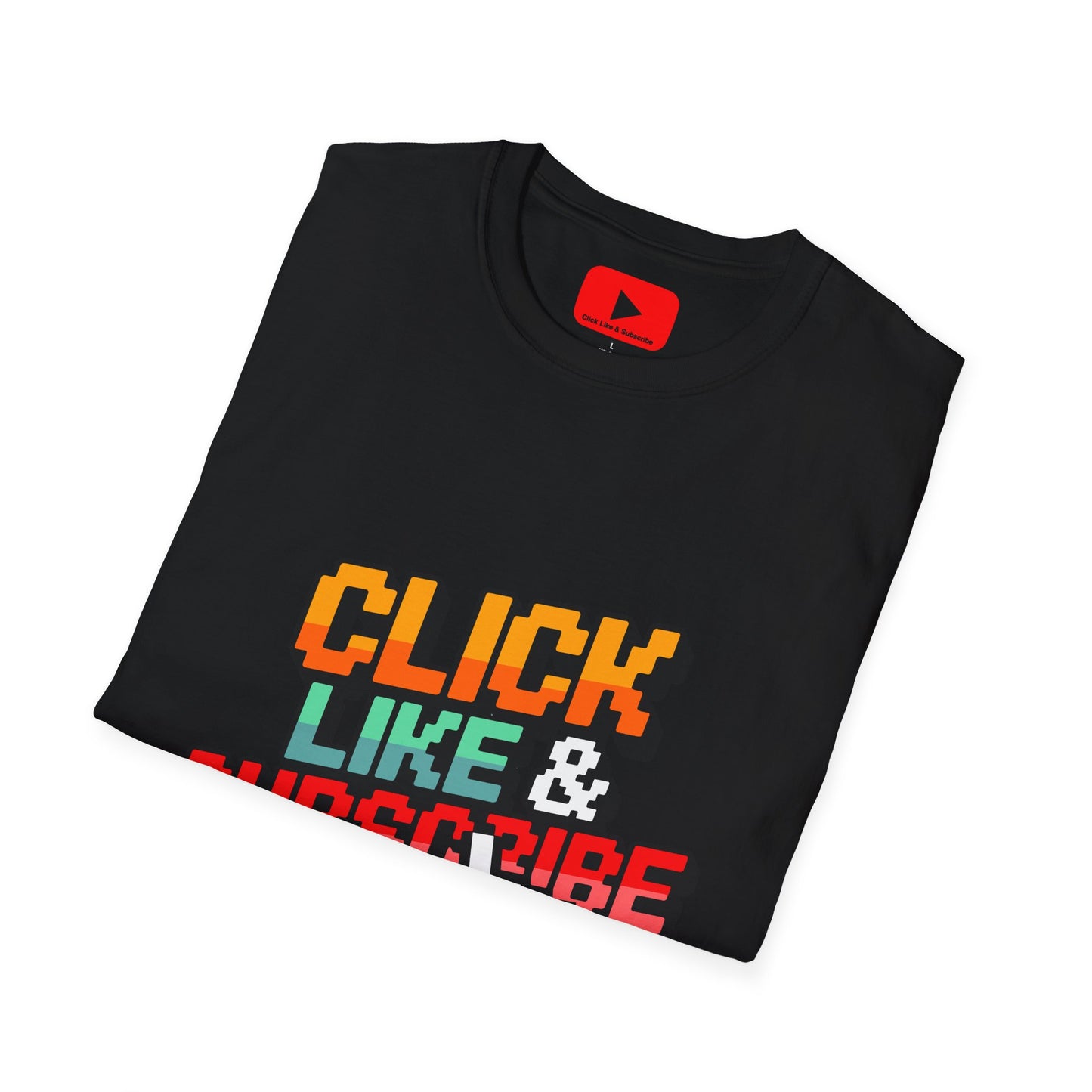 8-Bit - Click Like and Subscribe - Unisex T-Shirt