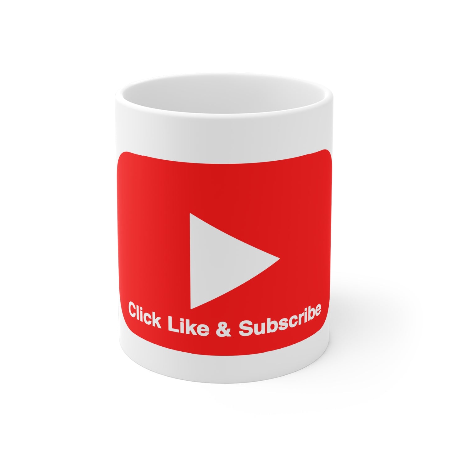 Big Red bar Click Like & Subscribe - Ceramic Mugs (11oz\15oz\20oz)
