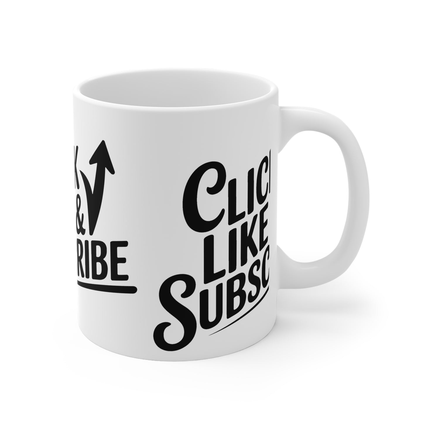 Big  Click Like & Subscribe - Ceramic Mugs (11oz\15oz\20oz)