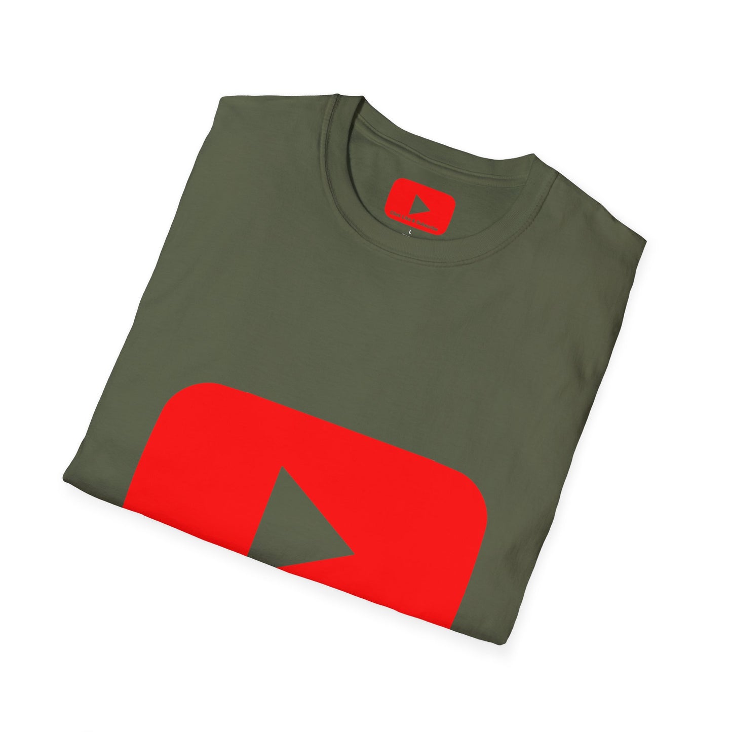 Red Button - Click Like and Subscribe - Unisex T-Shirt