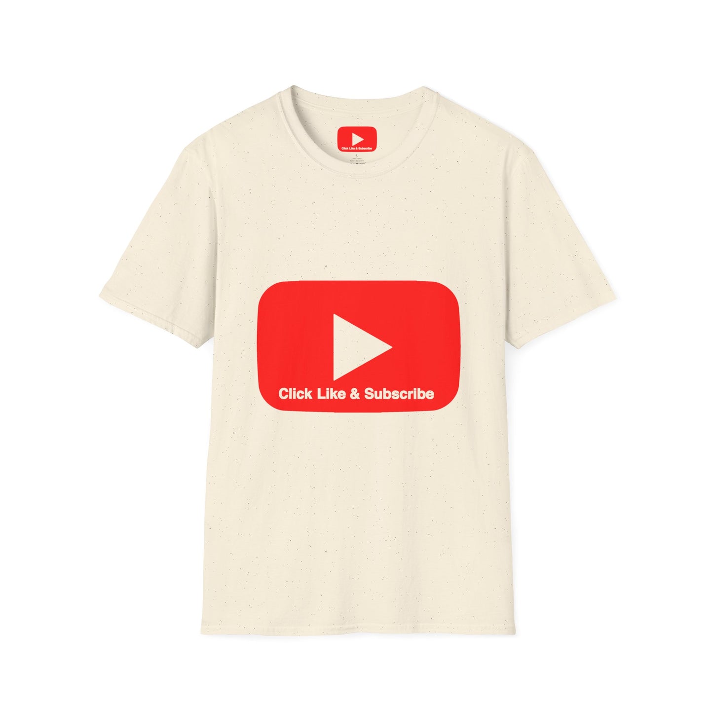 Red Button - Click Like and Subscribe - Unisex T-Shirt