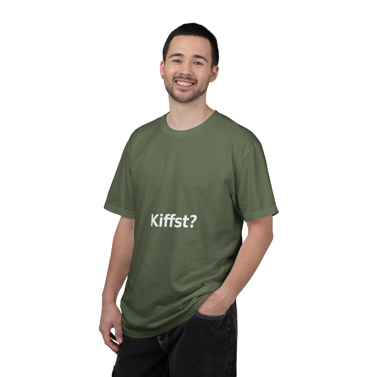 Kiffst Garment-Dyed Tee, Dark Center Print