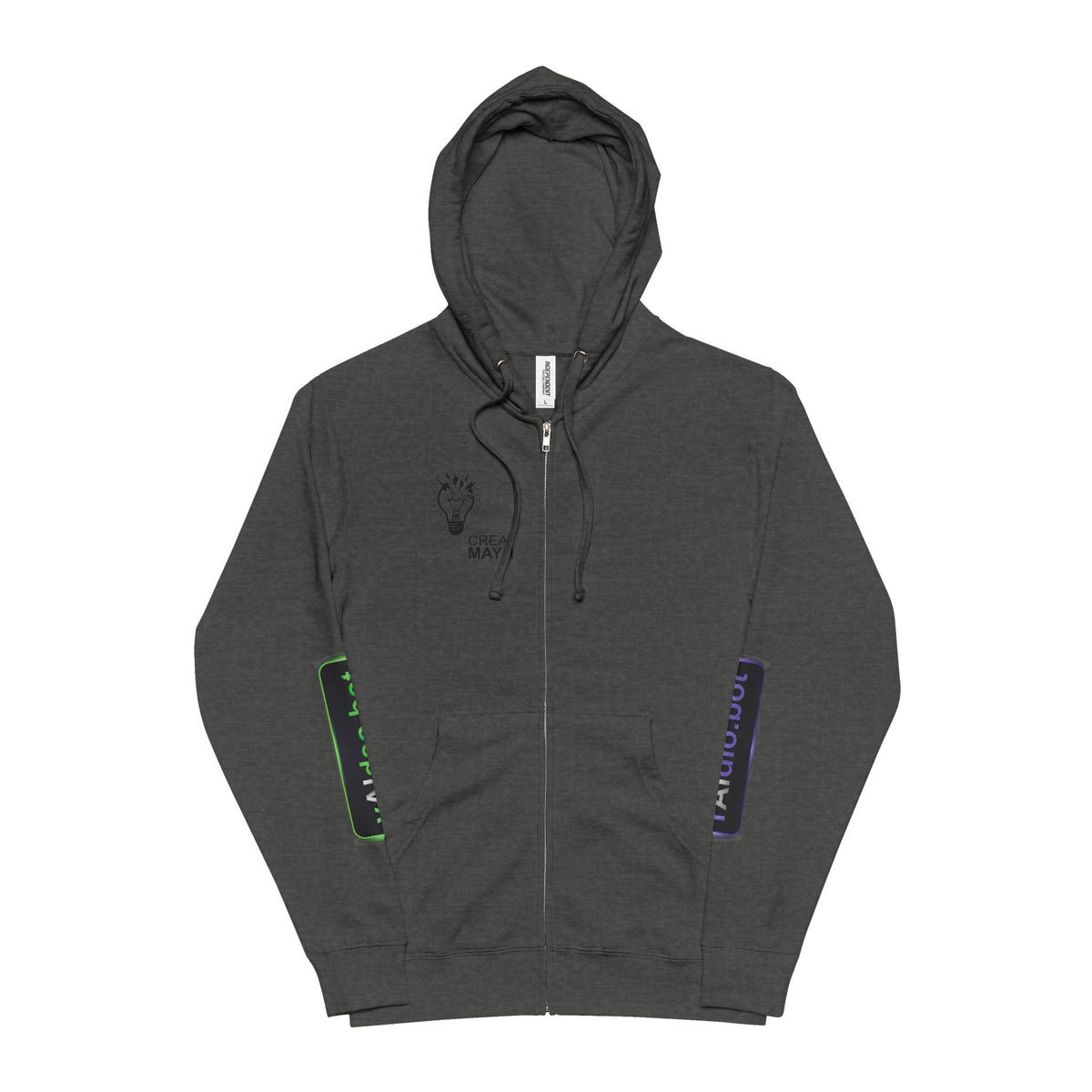 Unisex Fleece Zip Up Hoodie