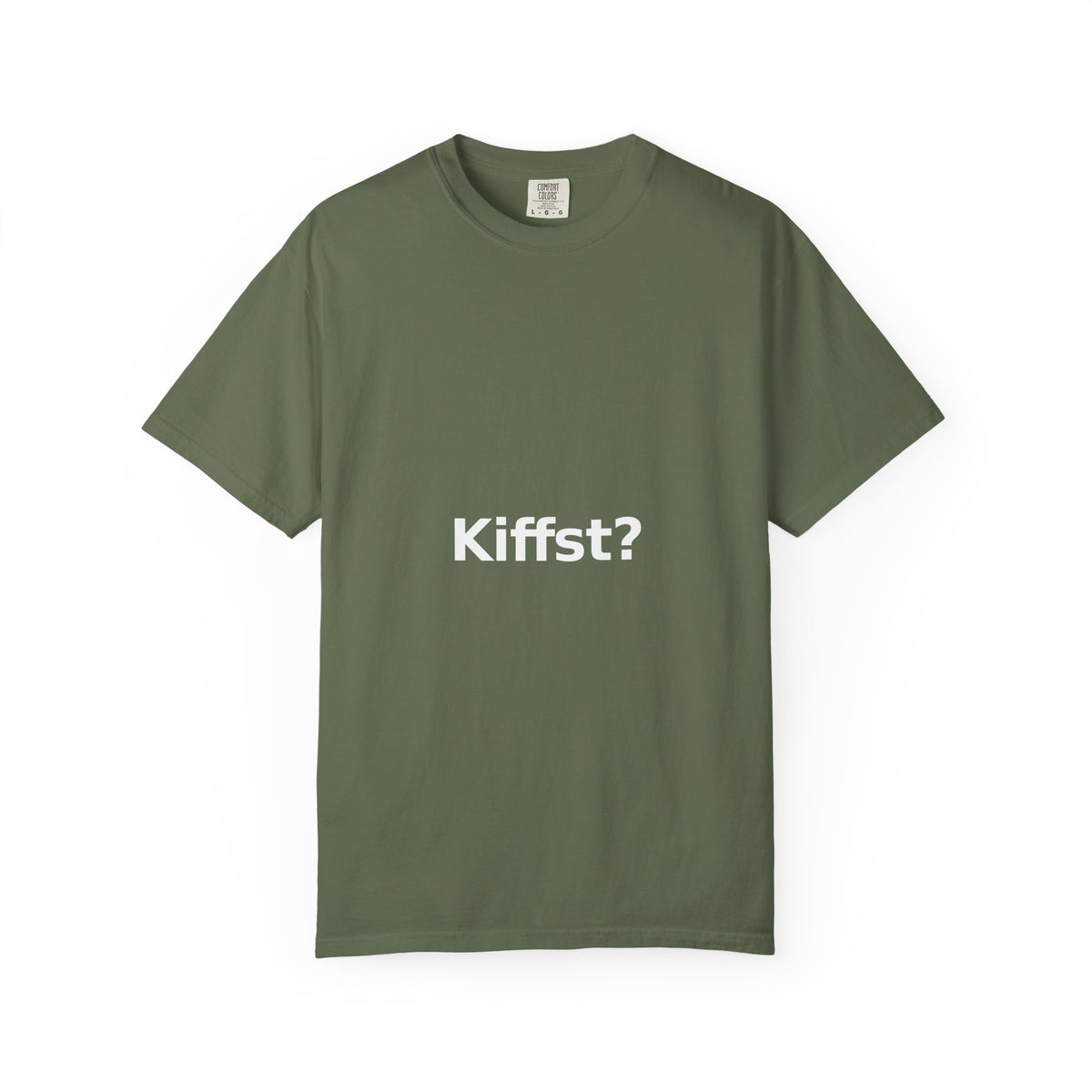 Kiffst Garment-Dyed Tee, Dark Center Print