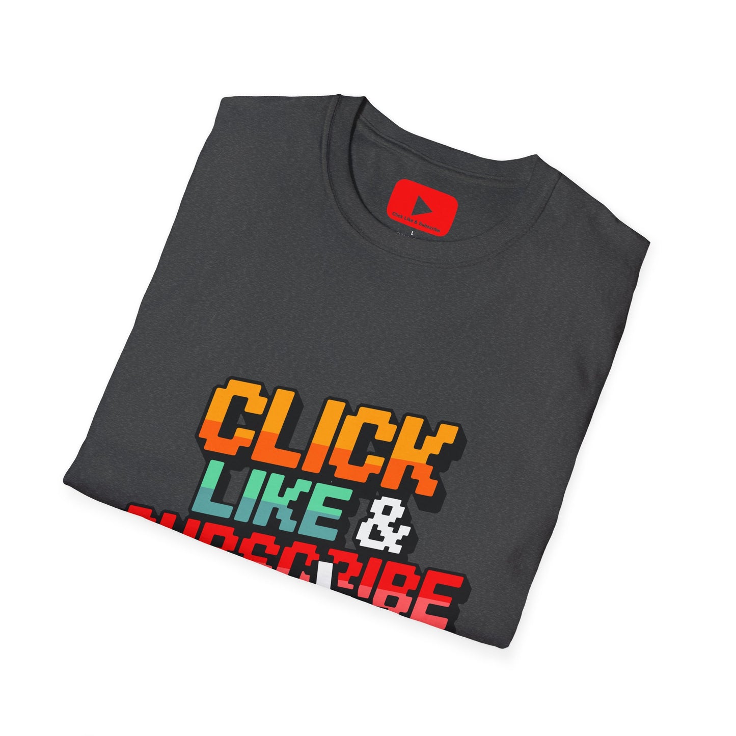 8-Bit - Click Like and Subscribe - Unisex T-Shirt