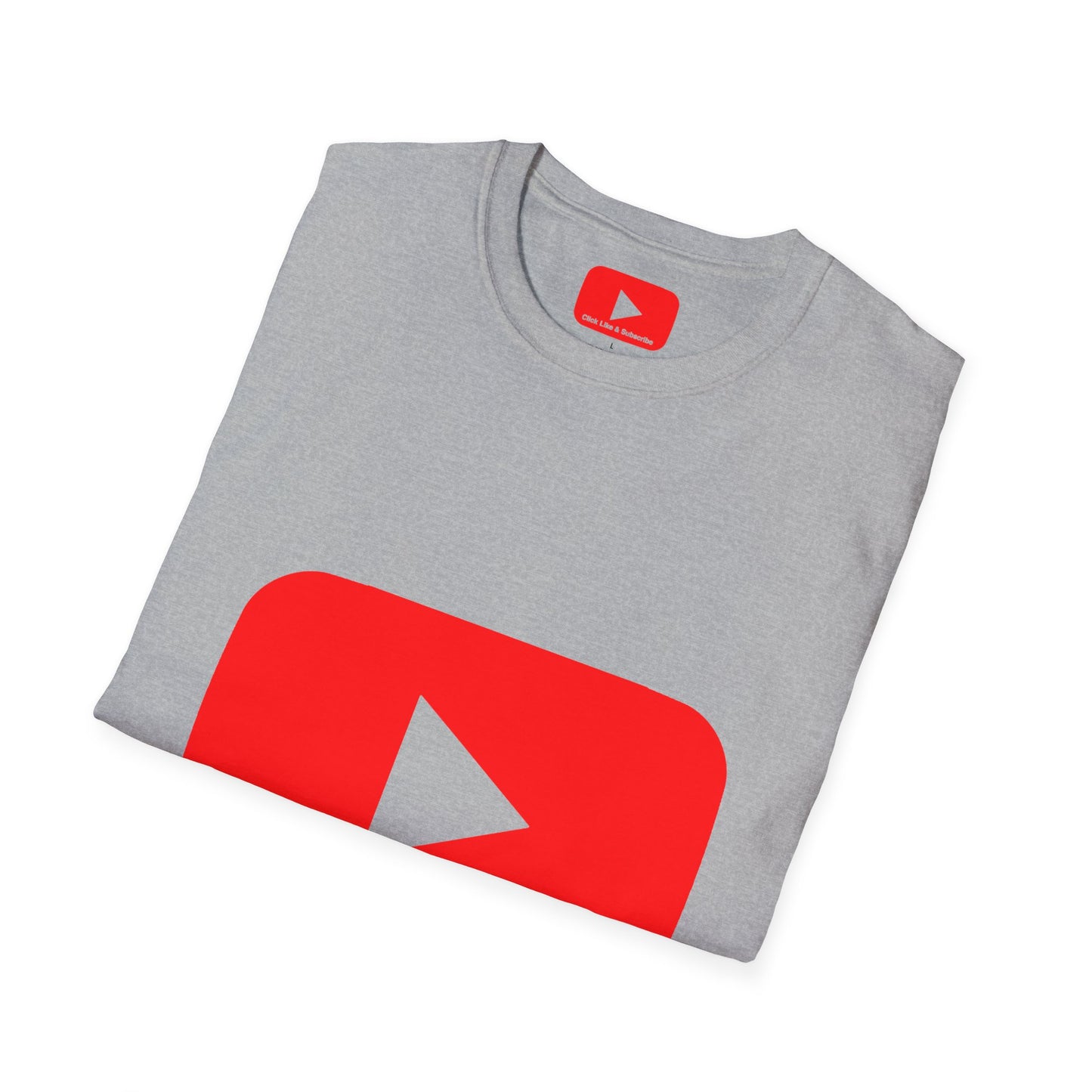 Red Button - Click Like and Subscribe - Unisex T-Shirt