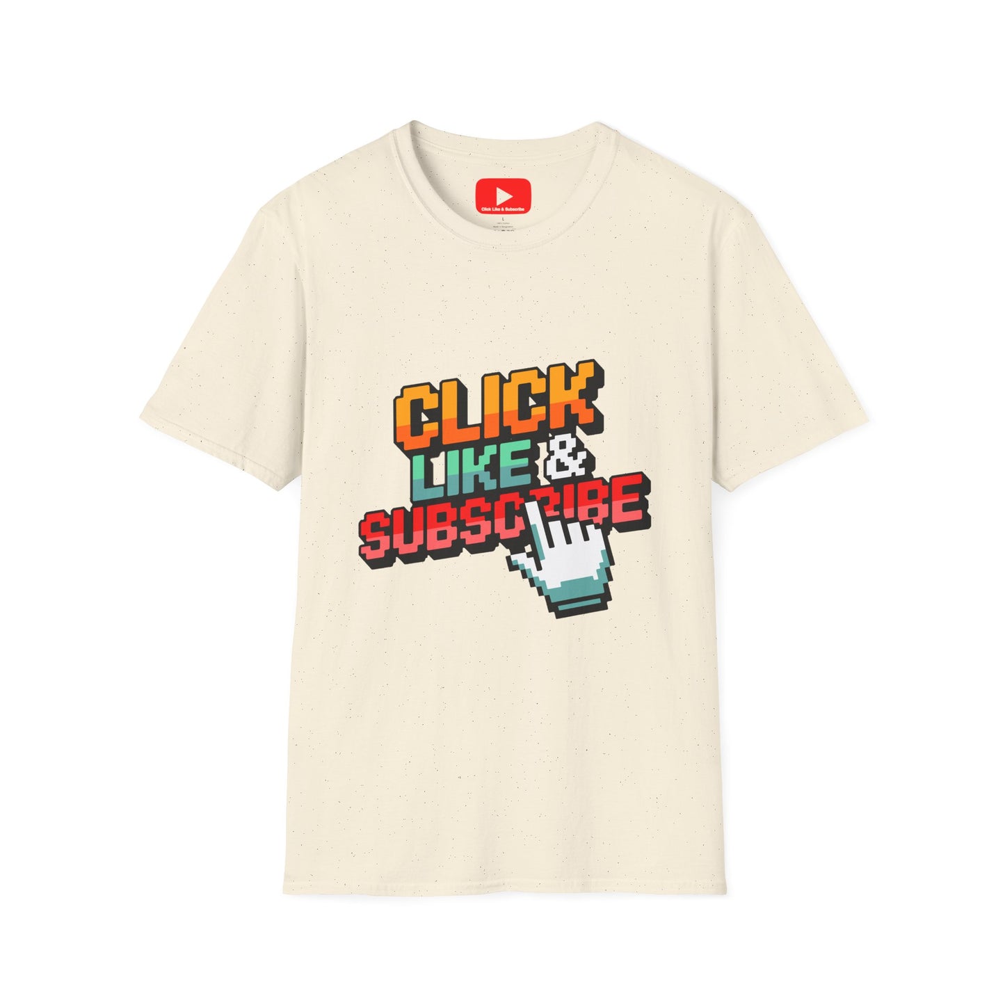 8-Bit - Click Like and Subscribe - Unisex T-Shirt