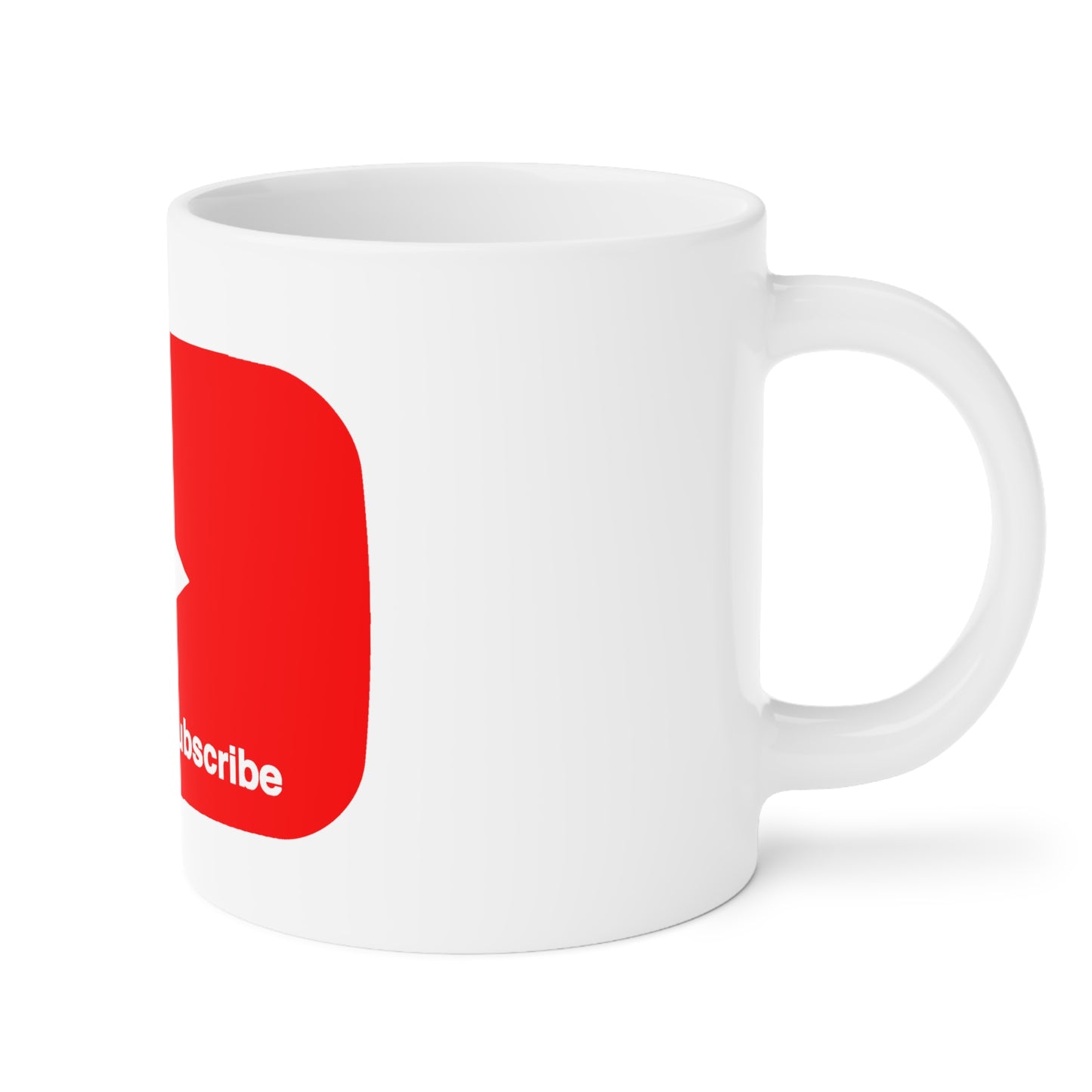 Big Red bar Click Like & Subscribe - Ceramic Mugs (11oz\15oz\20oz)