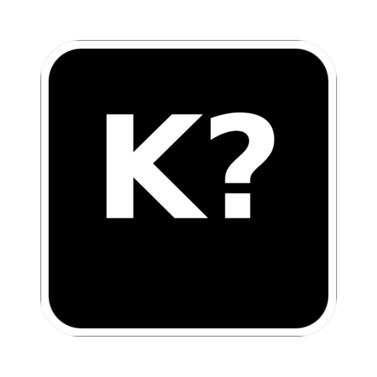 Kiffst “K?” Kiss-Cut Sticker