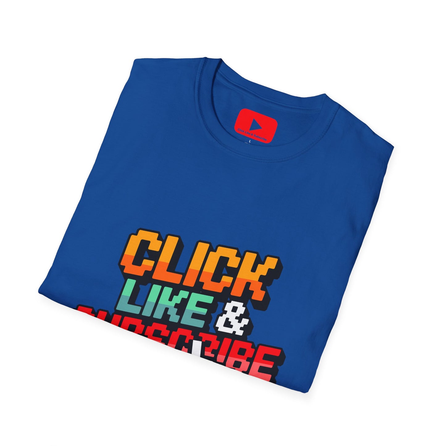 8-Bit - Click Like and Subscribe - Unisex T-Shirt