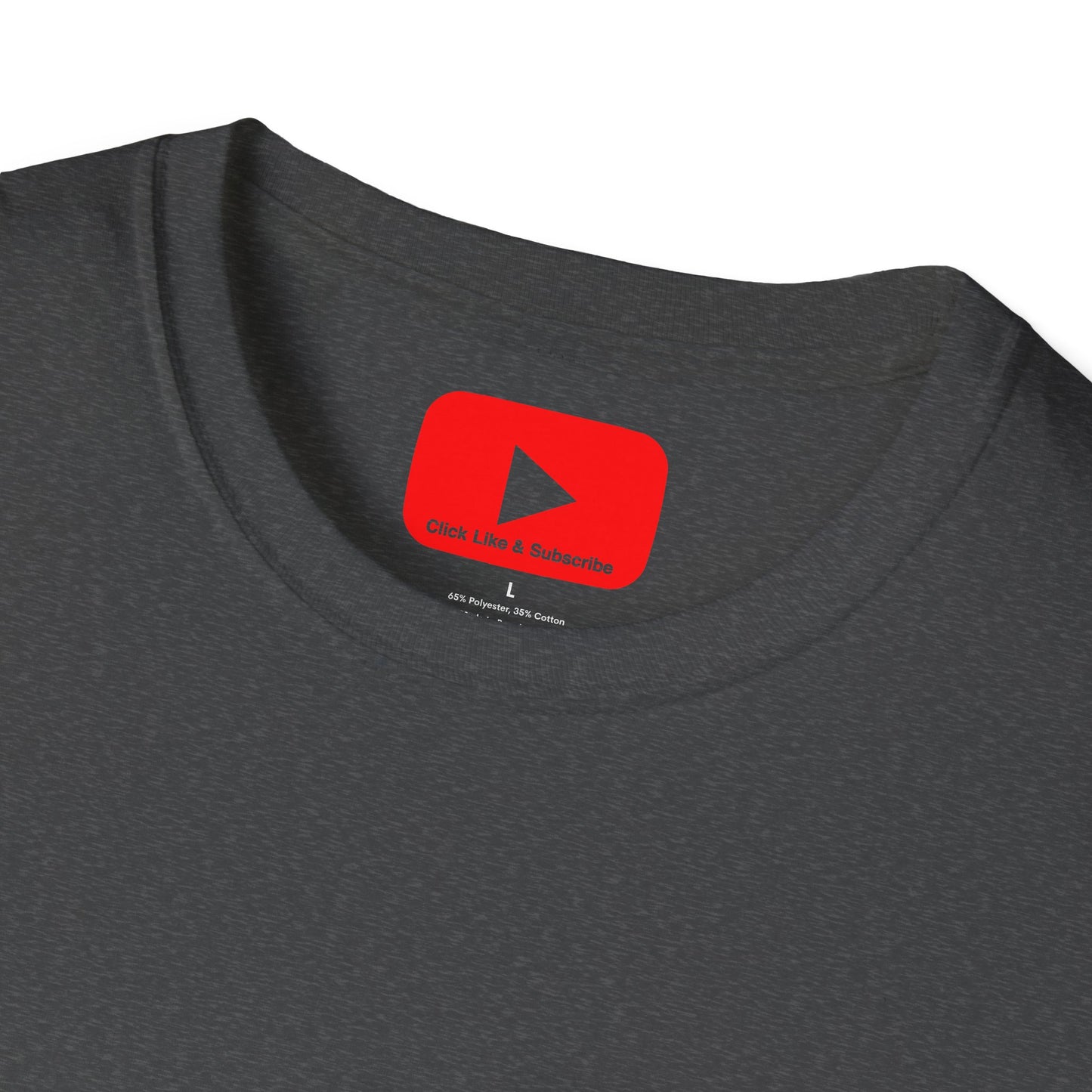 Red Button - Click Like and Subscribe - Unisex T-Shirt