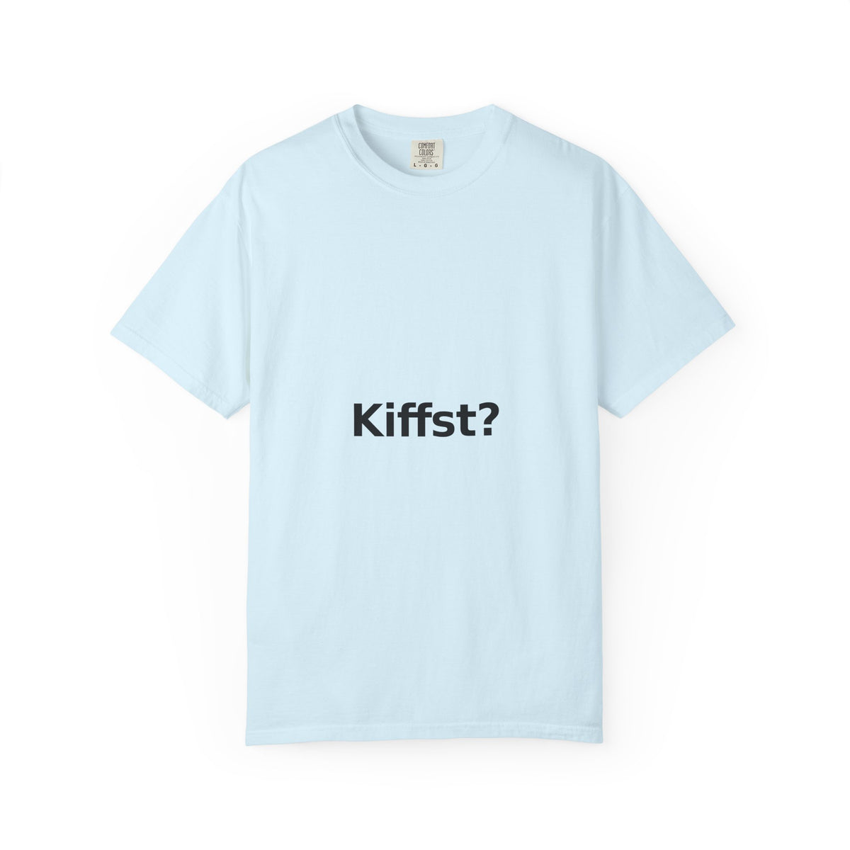 Kiffst Garment-Dyed Tee, Light Center Print