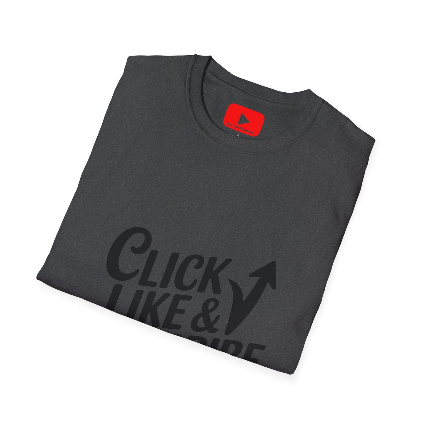 Click Like and Subscribe 8-Bit - Unisex T-Shirt