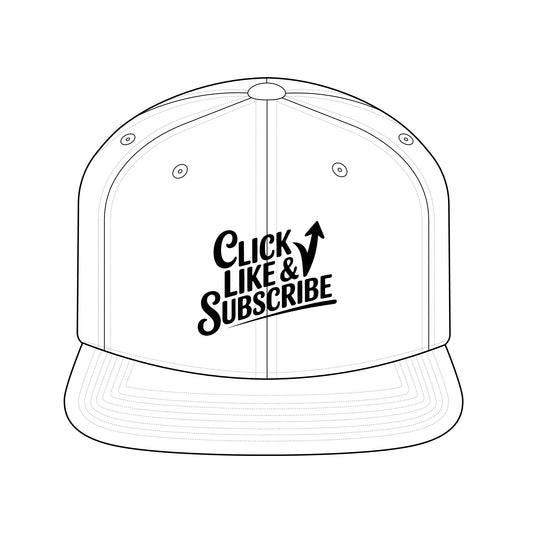 Click Like and Subscribe Unisex Snapback Hat