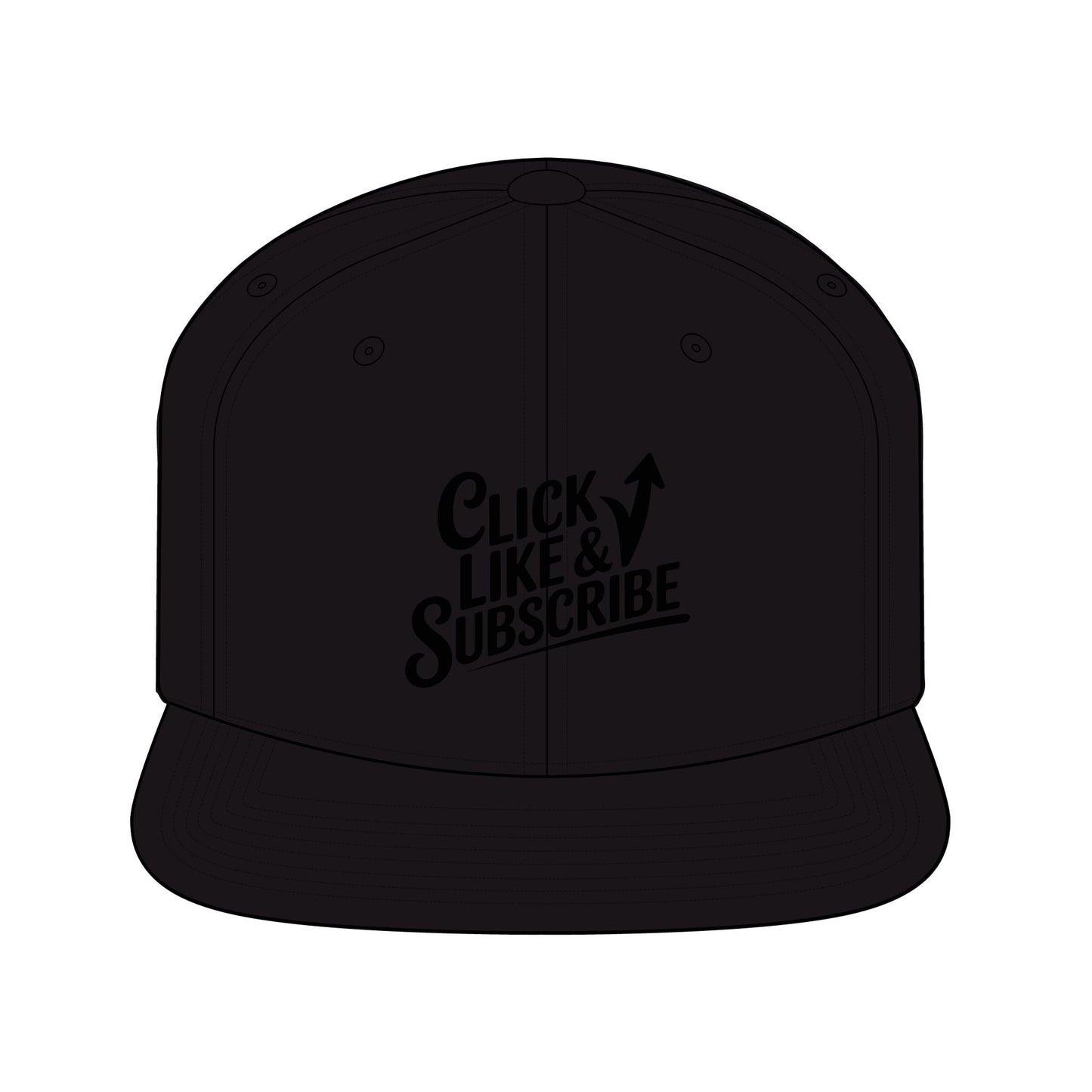 Click Like and Subscribe Unisex Snapback Hat