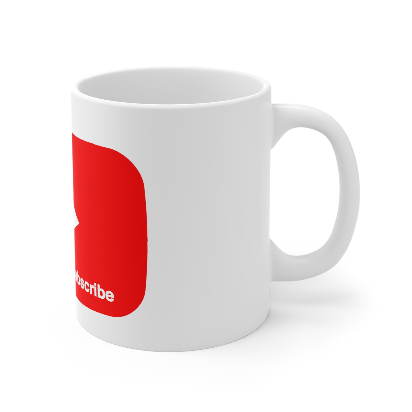 Big Red bar Click Like & Subscribe - Ceramic Mugs (11oz\15oz\20oz)