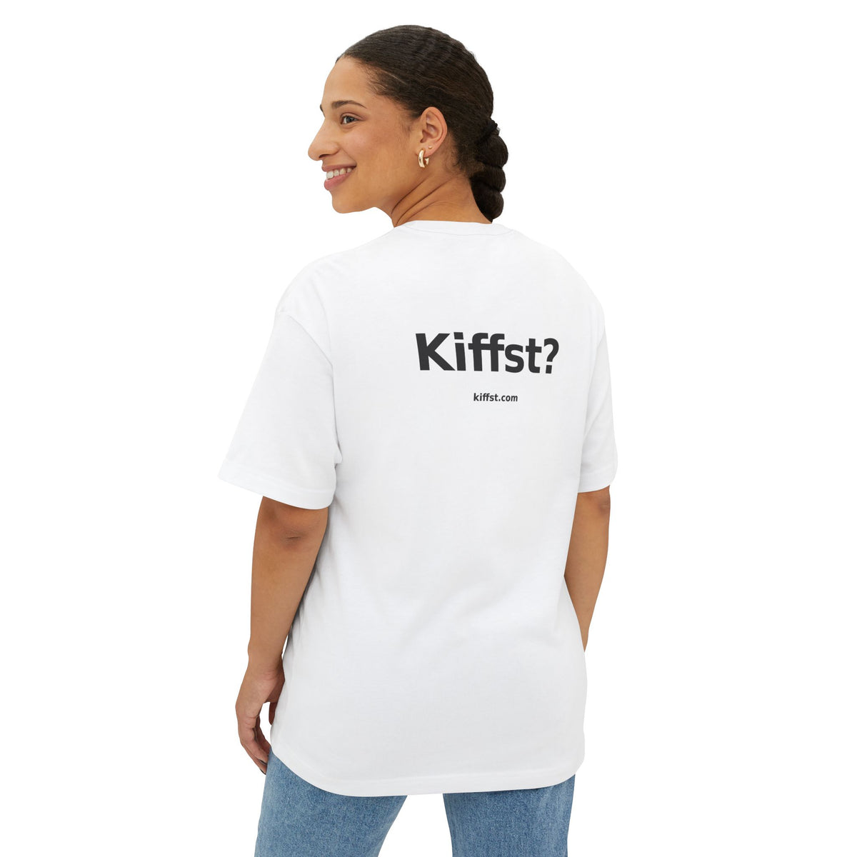 Kiffst Boxy Tee, White
