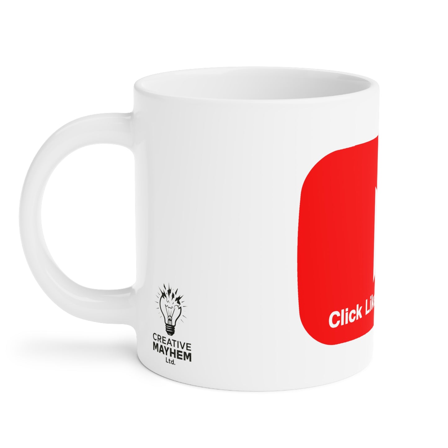 Big Red bar Click Like & Subscribe - Ceramic Mugs (11oz\15oz\20oz)