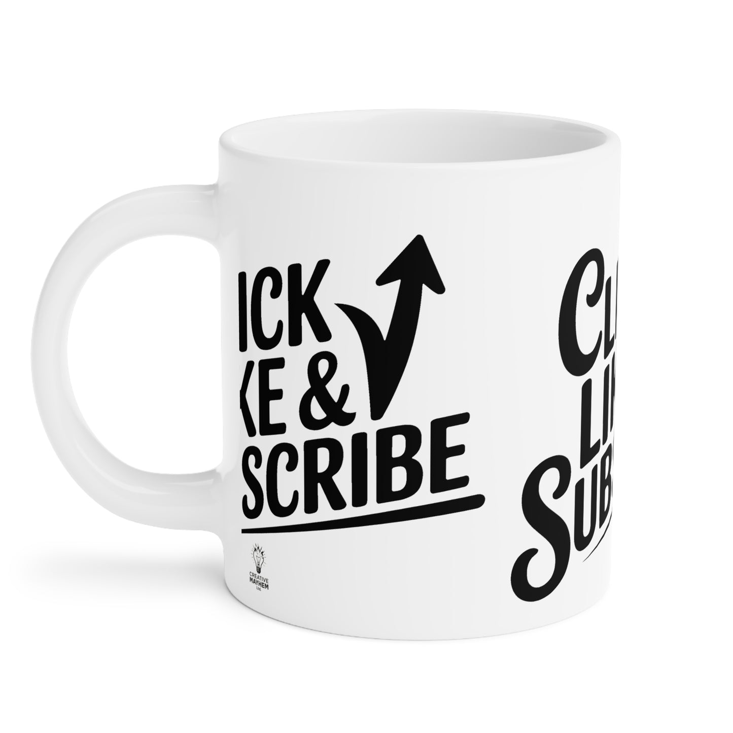 Big  Click Like & Subscribe - Ceramic Mugs (11oz\15oz\20oz)