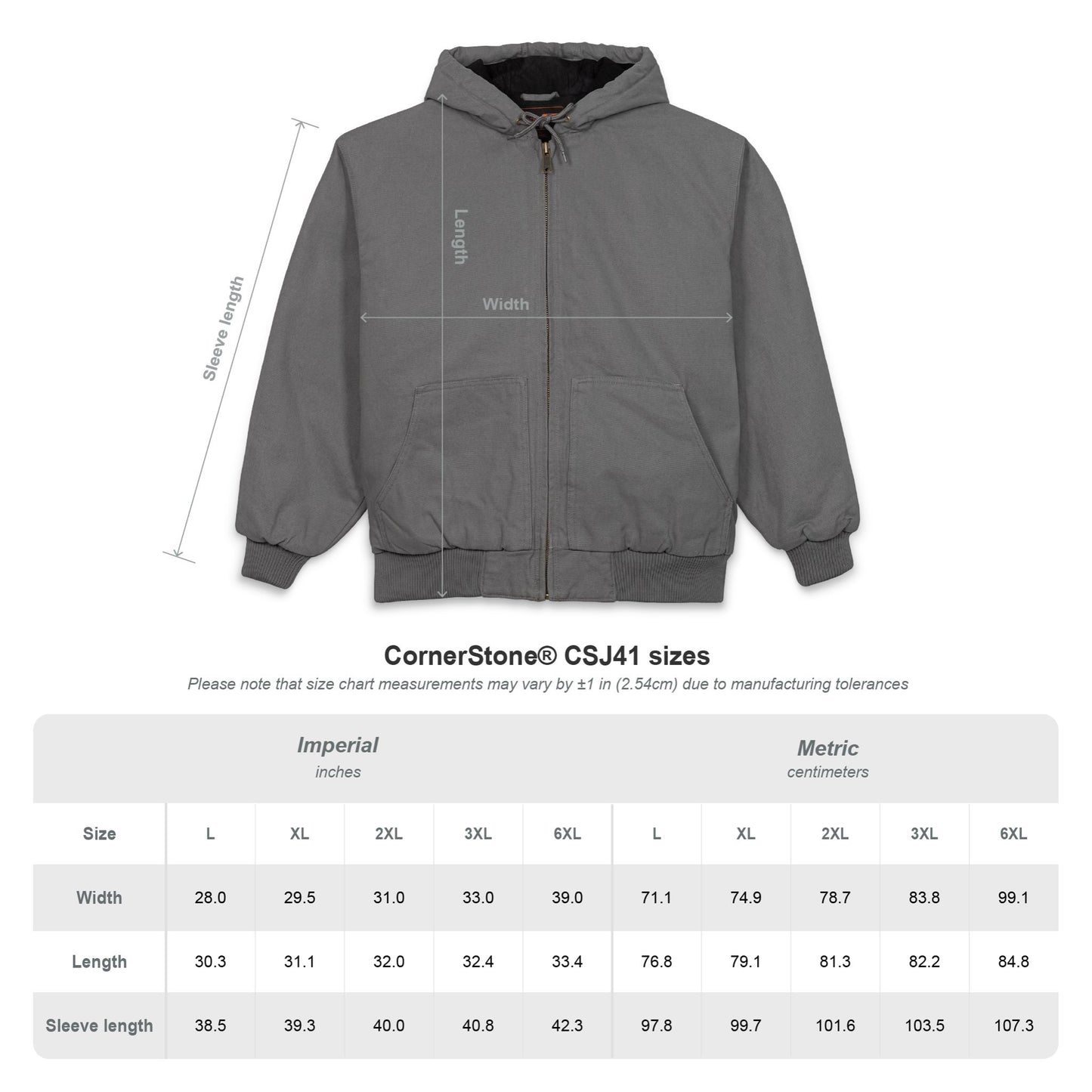 Creative Mayhem CornerStone® Men's Duck Cloth Hooded Work Jacket (Embroidery)
