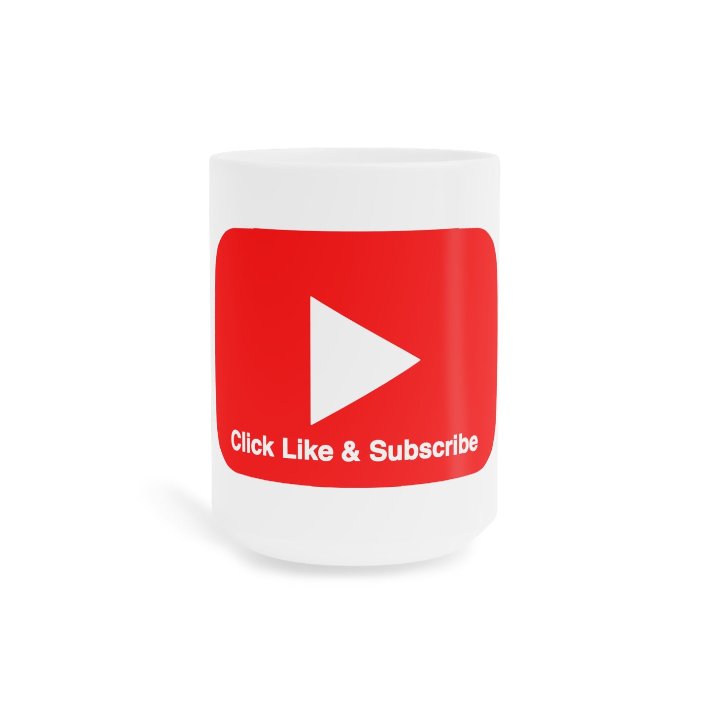 Big Red bar Click Like & Subscribe - Ceramic Mugs (11oz\15oz\20oz)