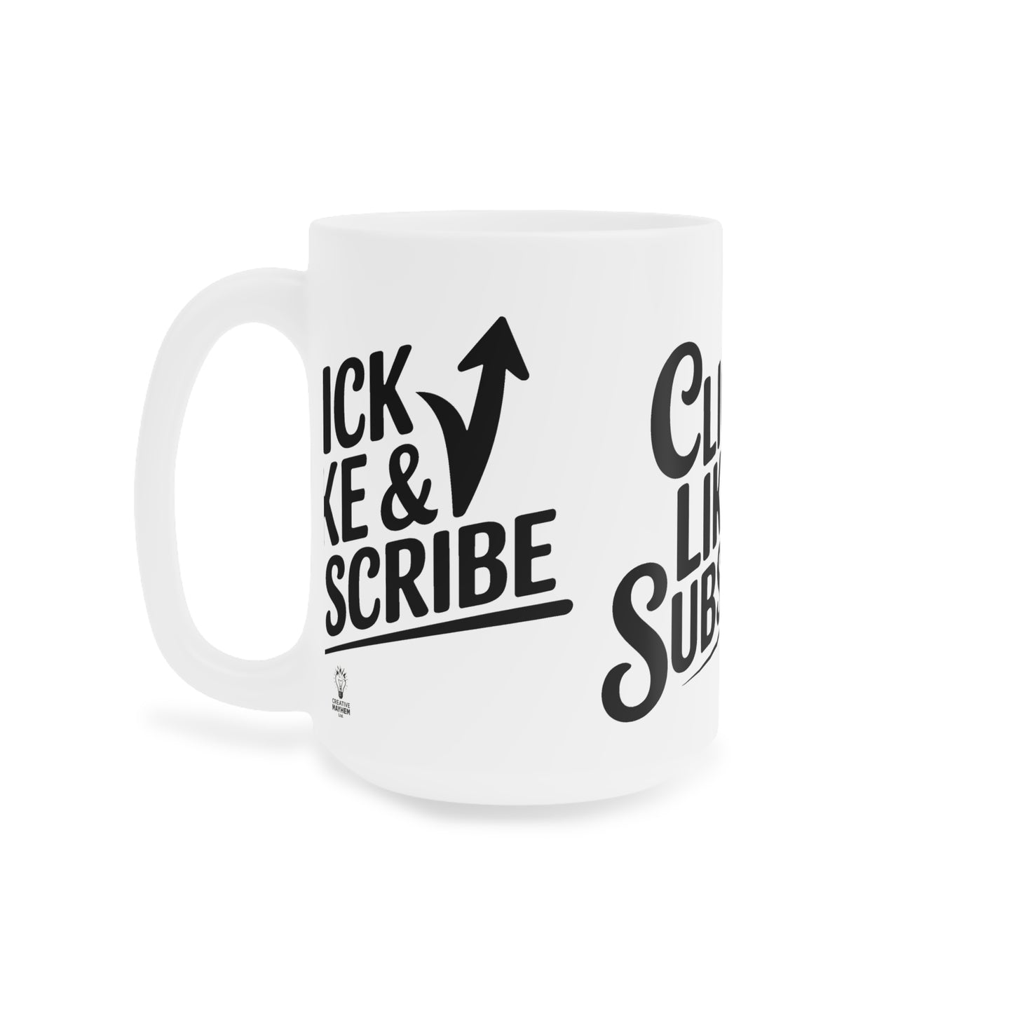 Big  Click Like & Subscribe - Ceramic Mugs (11oz\15oz\20oz)