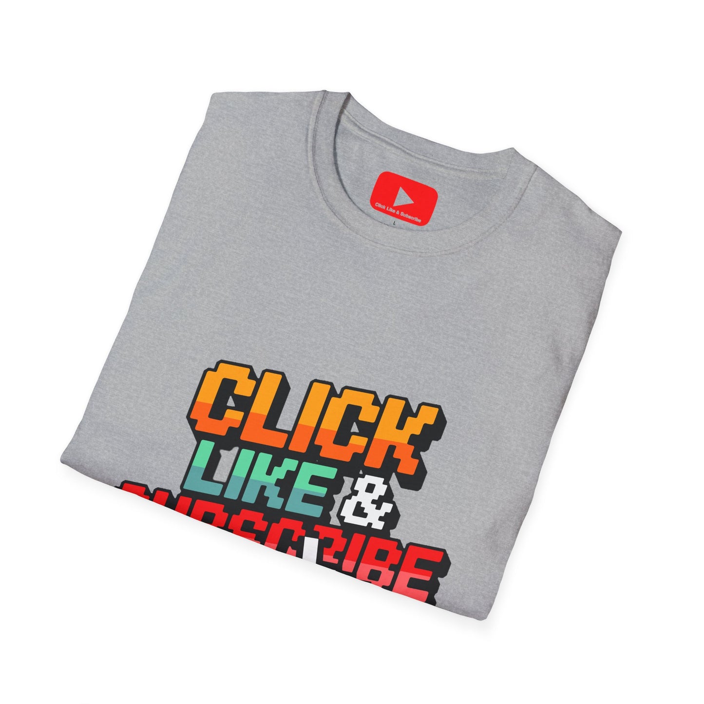 8-Bit - Click Like and Subscribe - Unisex T-Shirt